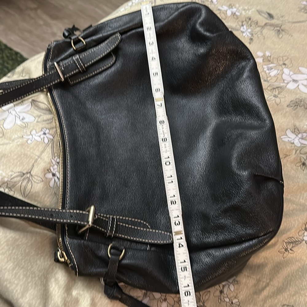 Dooney & Bourke Black Pebbled Leather Shoulder Bag - Picture 7 of 8
